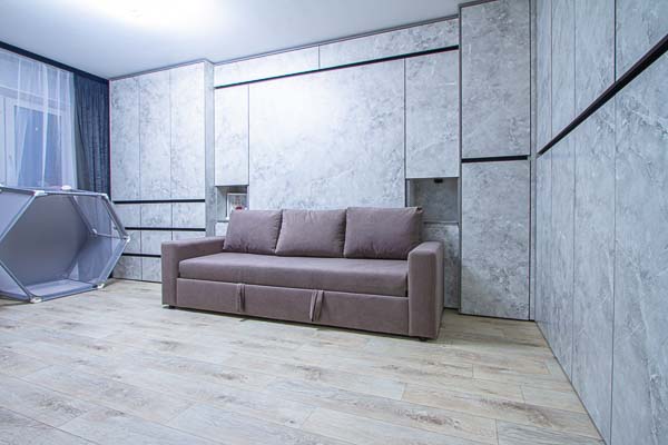 Двухспальная  шкаф кровать для матраца 160*200 см  с диваном и шкафами __ 380 000 руб